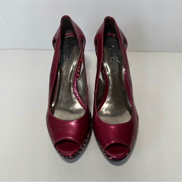 CARLOS SANTANA  | ATTRACTION | SIZE 7.5  | WEDGE HEEL | PEEP TOE - Picture 3 of 8